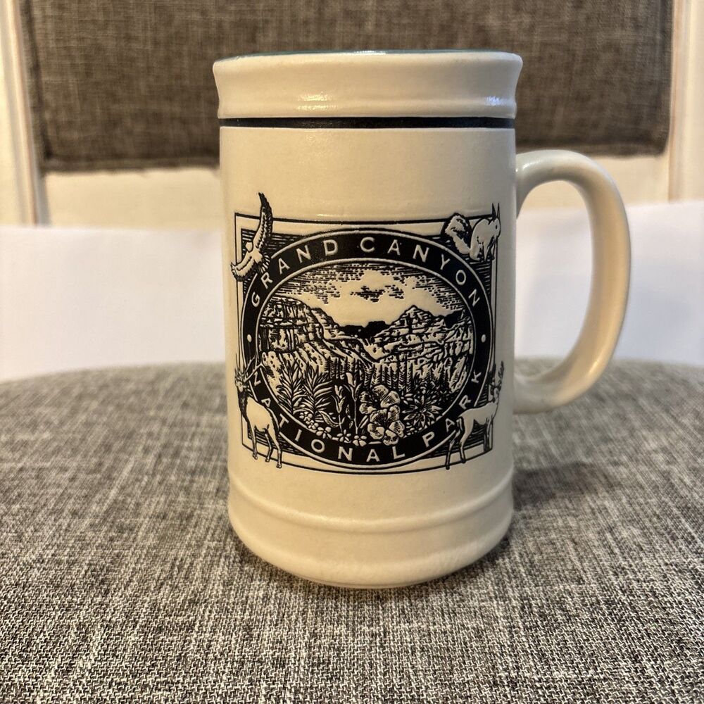 Grand Canyon National Park Coffee Mug Cup 5" Souvenir Nature Animals Stoneware